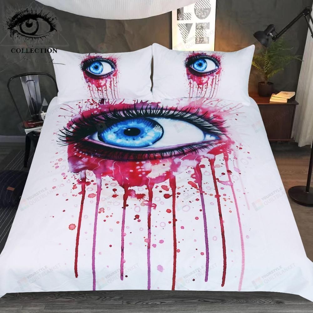 Eye Cotton Bed Sheets Spread Comforter Duvet Cover Bedding Sets