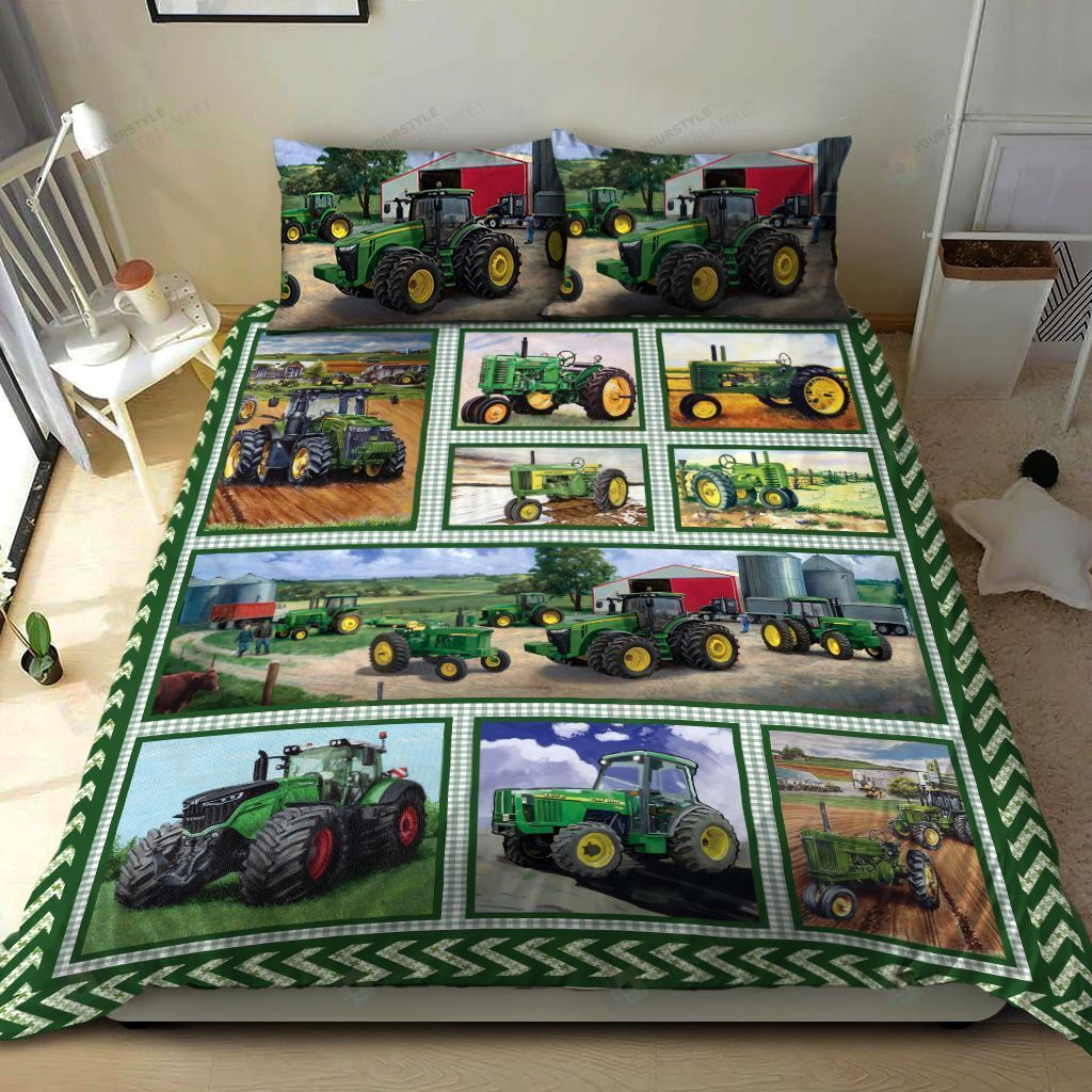 Tractor Bedding Set Bed Sheets Spread Comforter Duvet Cover Bedding Sets