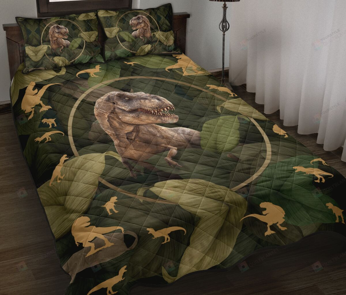 Saurus Quilt Bedding Set