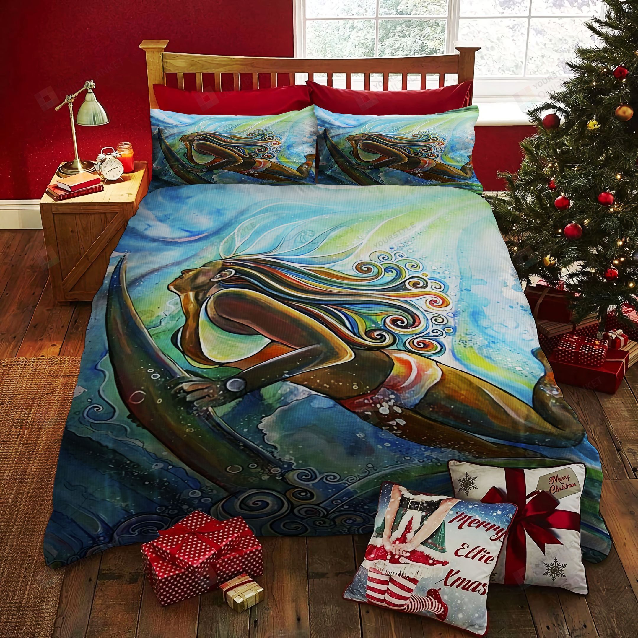 Surfing Bed Sheets Duvet Cover Bedding Set