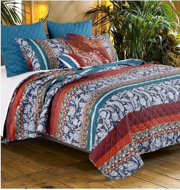 Vista Cotton Bed Sheets Spread Comforter Duvet Cover Bedding Sets