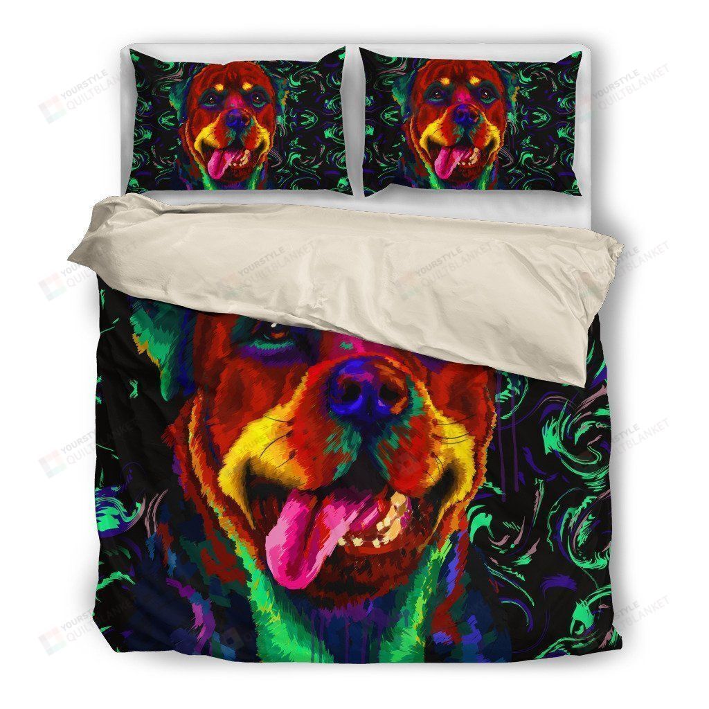 Rottweiler Cotton Bed Sheets Spread Comforter Duvet Cover Bedding Sets
