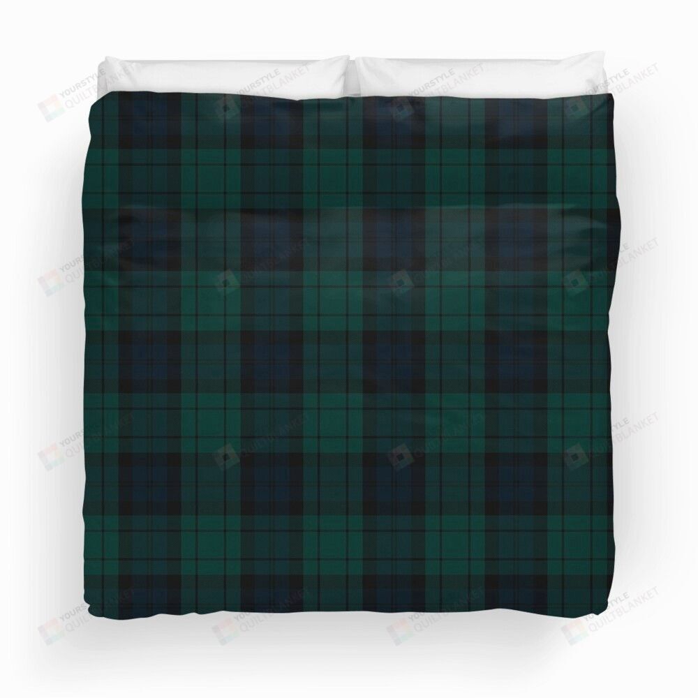 Black Watch Tartan Duvet Cover Bedding Set