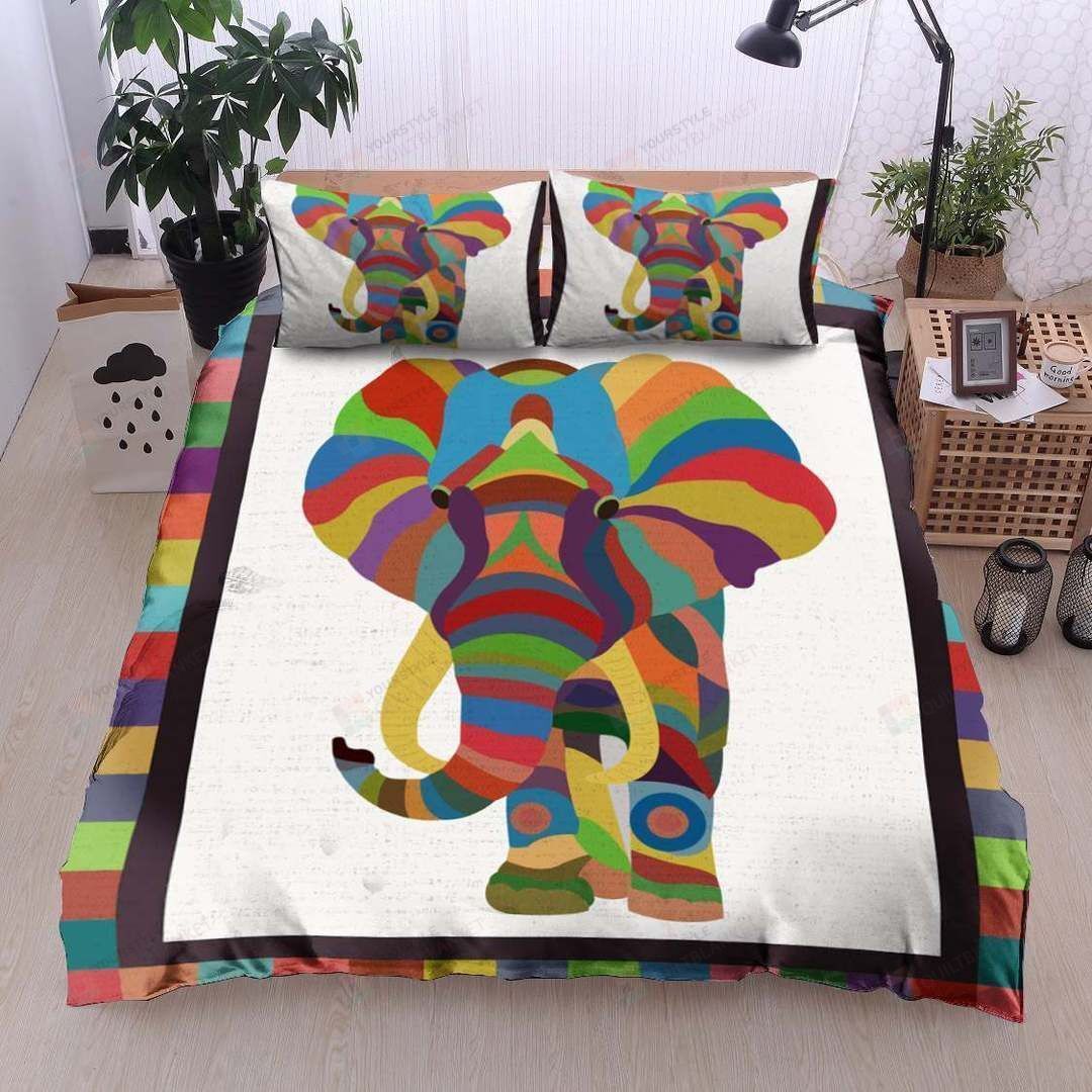 Elephant Cotton Bed Sheets Spread Comforter Duvet Cover Bedding Sets