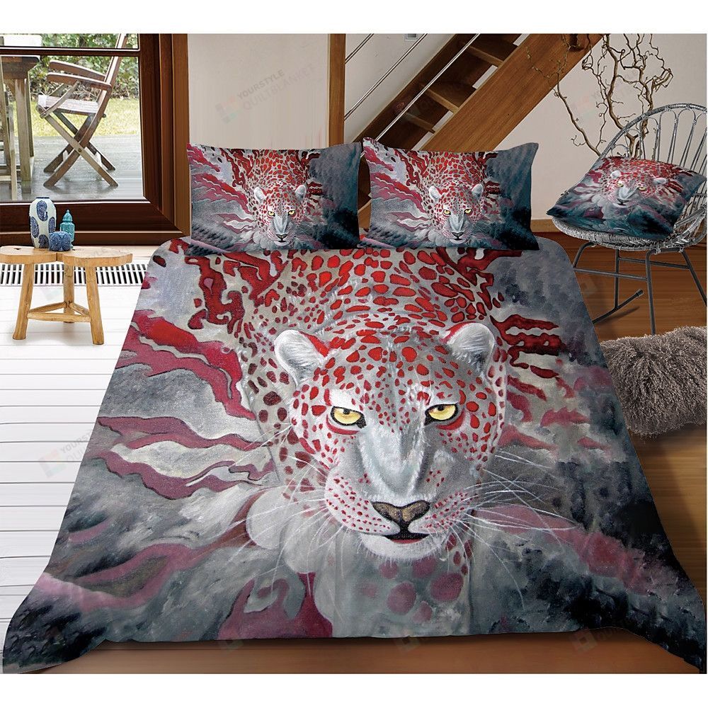 Leopard Bedding Set Bed Sheets Spread Comforter Duvet Cover Bedding Sets