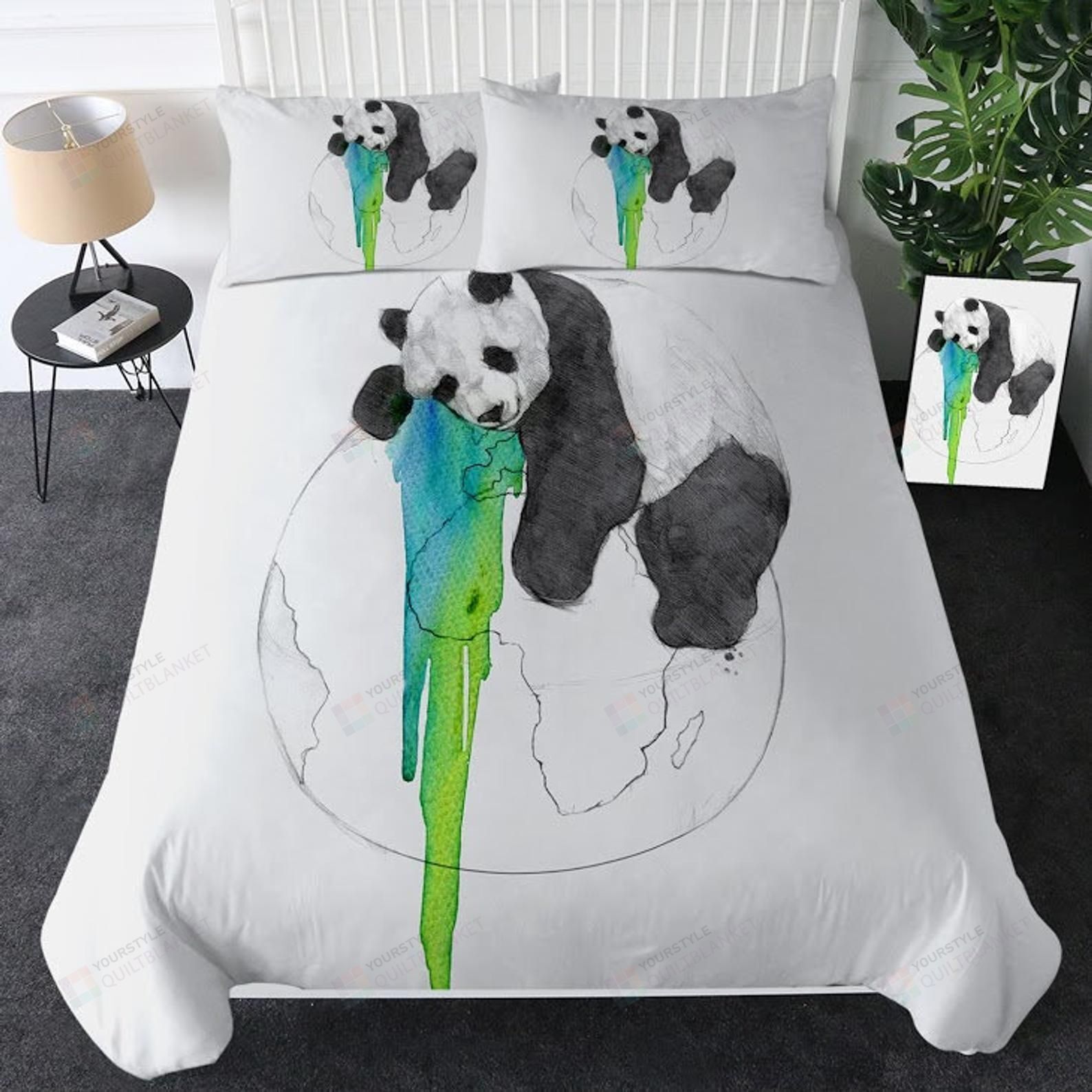 Panda Earth Bed Sheets Duvet Cover Bedding Sets