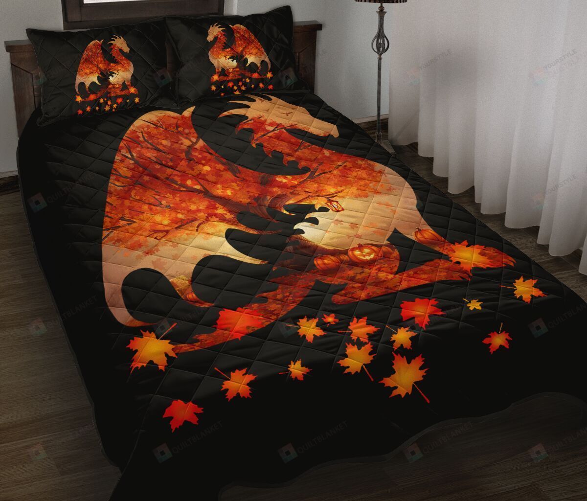 Dragon Majestic Tree Quilt Bedding Set