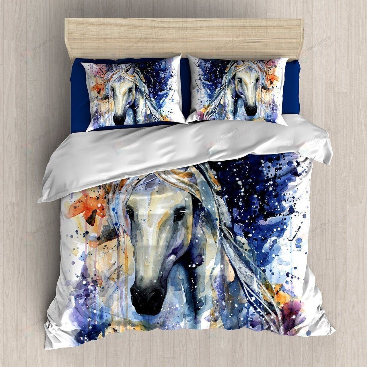 Colorful Horse Bedding Set (Duvet Cover & Pillow Cases)