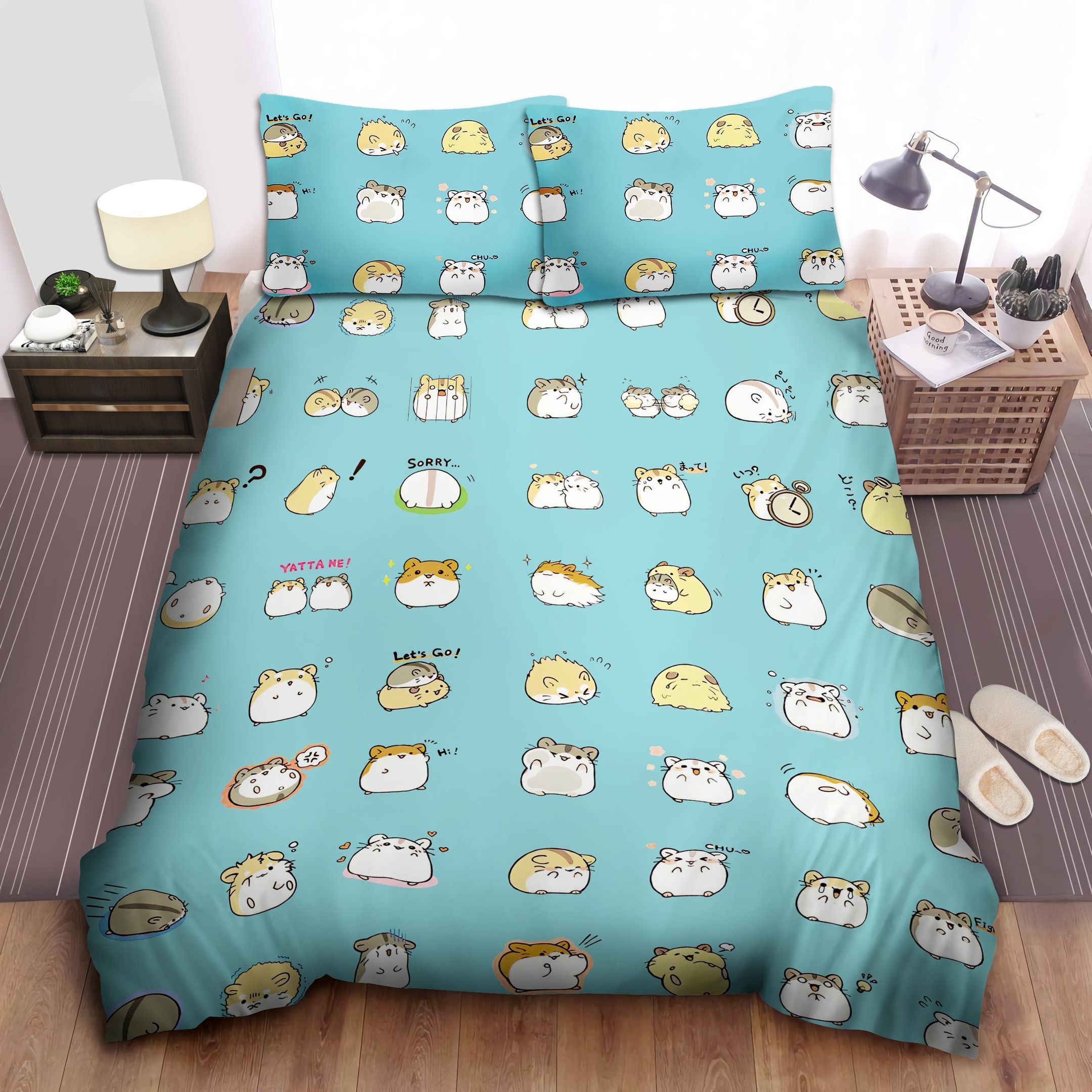 Hamster Pattern Bed Sheet Duvet Cover Bedding Sets