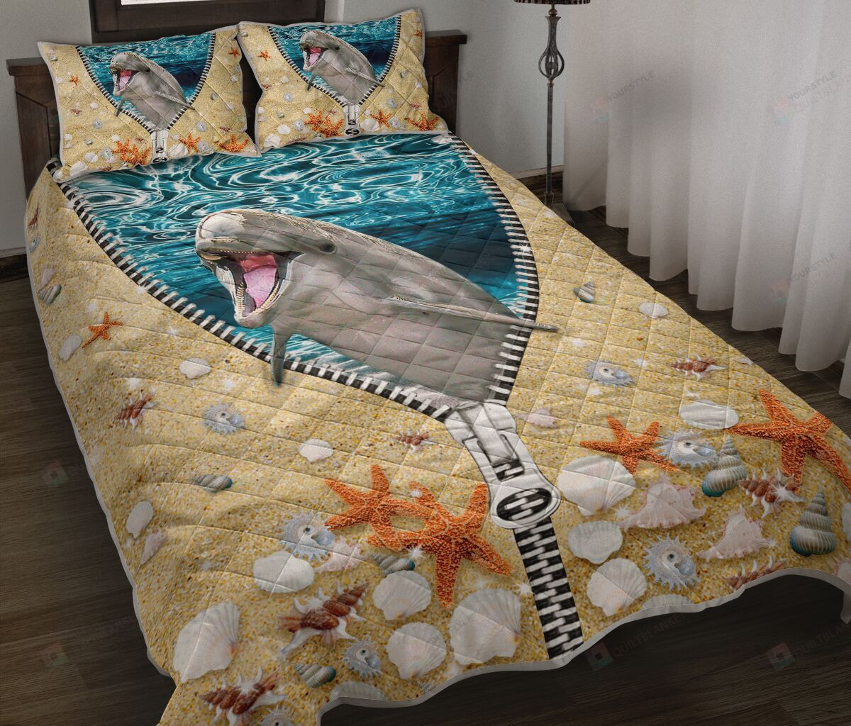 Dolphin Quilt Bedding Set