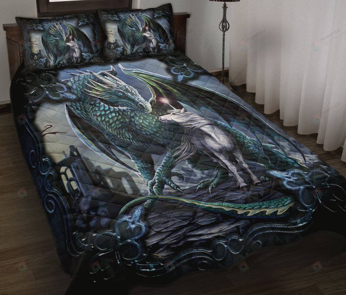 Dragon Quilt Bedding Set