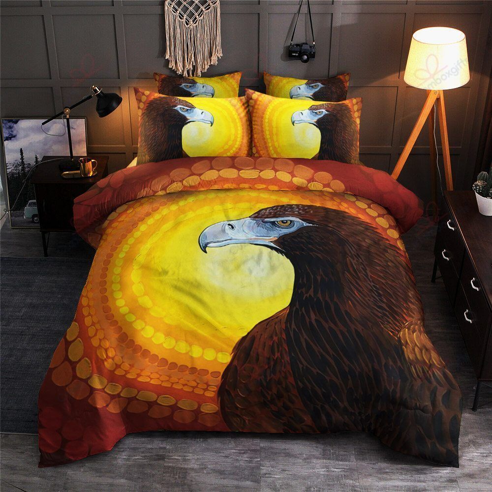 Eagle Cotton Bed Sheets Spread Comforter Duvet Cover Bedding Sets