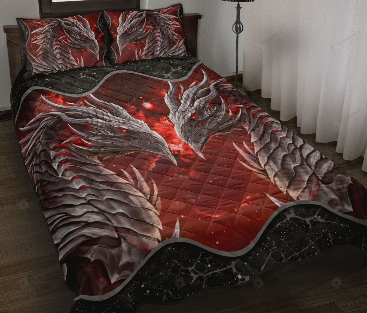 Dragon Head Quilt Bedding Set