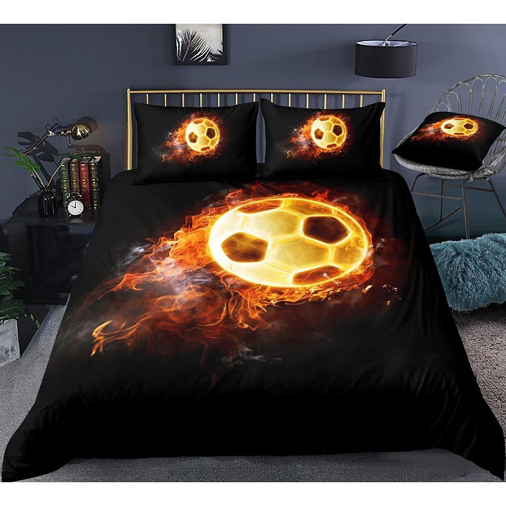 Football Bedding Set Bed Sheets Spread Comforter Duvet Cover Bedding Sets