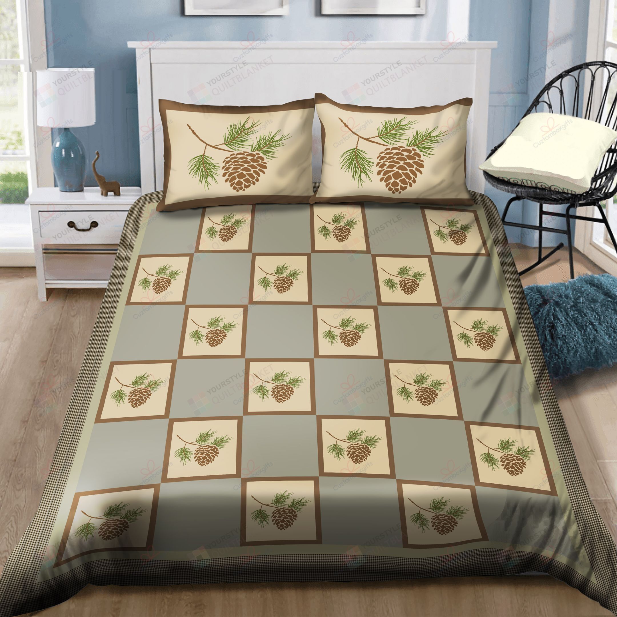 Pine Cone Lodge Bedding Sets (Duvet Cover & Pillow Cases)