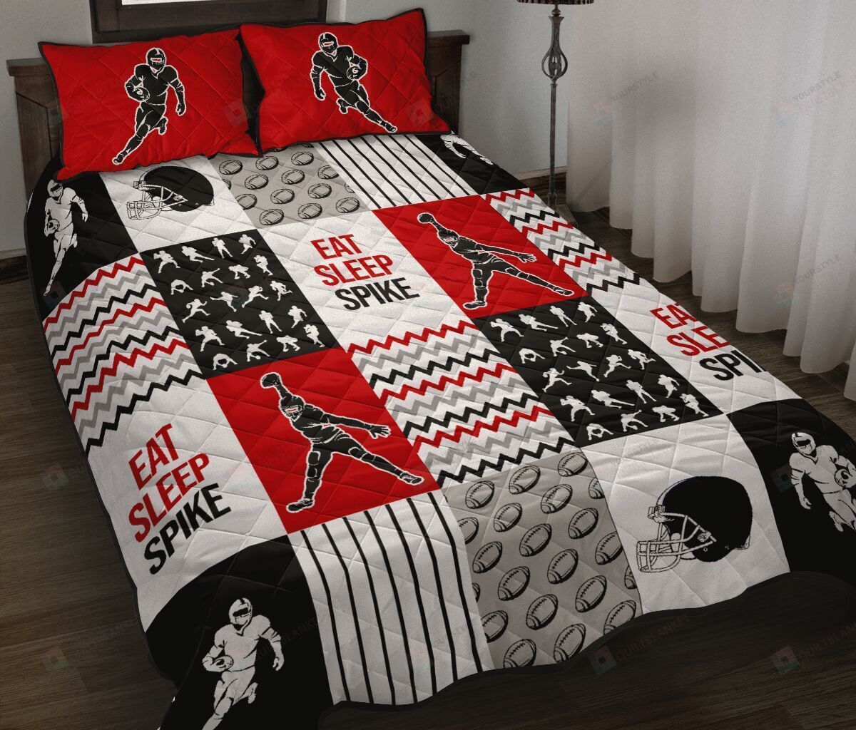 American Football Quilt Bedding Set