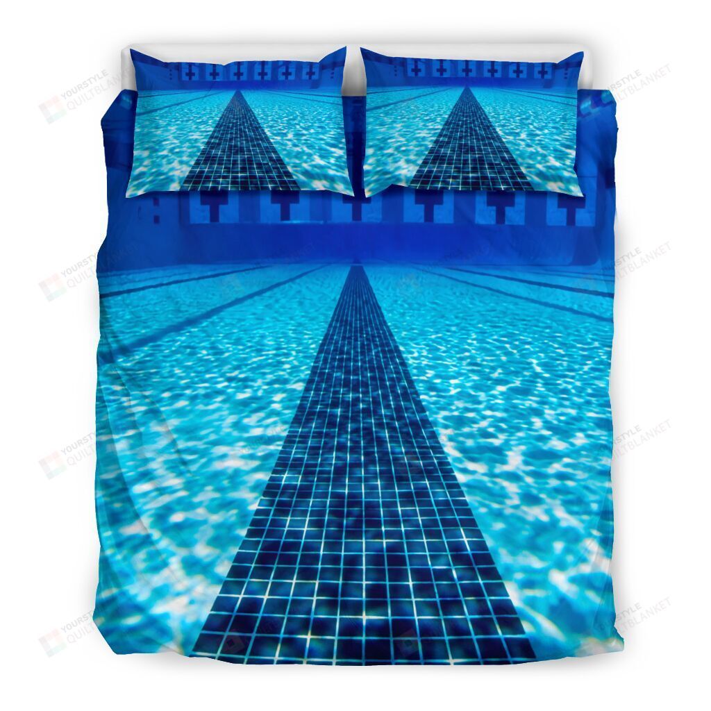 Swimming Pool Bedding Set Cotton Bed Sheets Spread Comforter Duvet Cover Bedding Sets