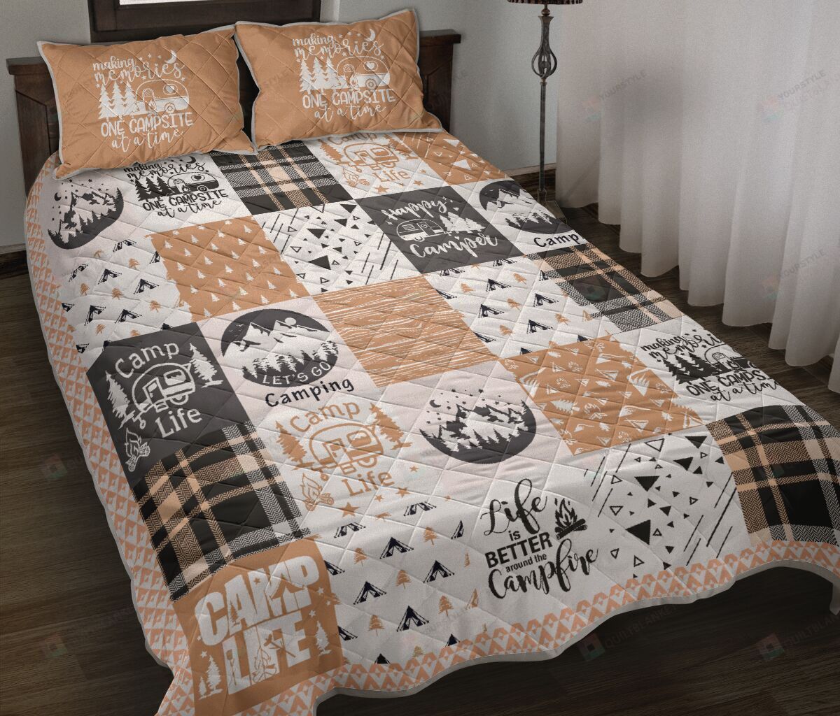 Let'S Go Camping Quilt Bedding Set