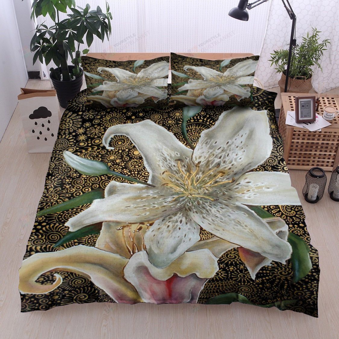 Flower Cotton Bed Sheets Spread Comforter Duvet Cover Bedding Sets