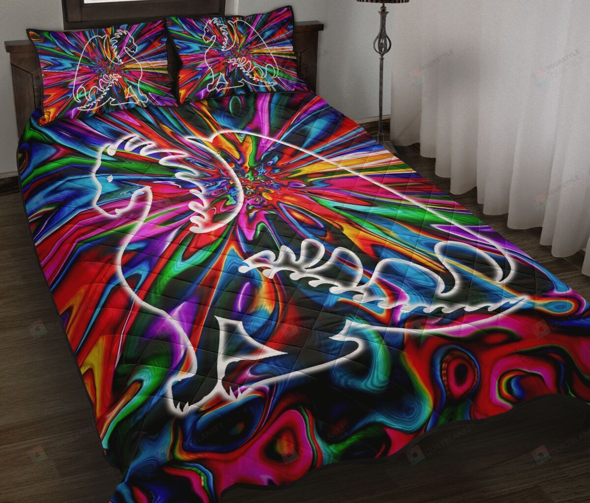 Dragon Hippie Style Quilt Bedding Set