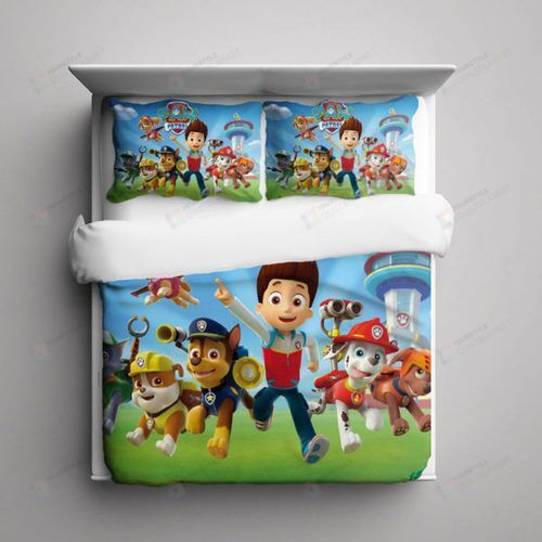 Paw Patrol 3d Duvet Cover Bedding Set