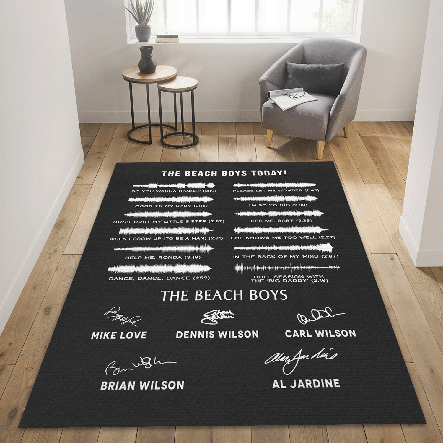 The Beach Boys Band Music Area Rug For Christmas, Living Room  Rug - US Gift Decor - Indoor Outdoor Rugs