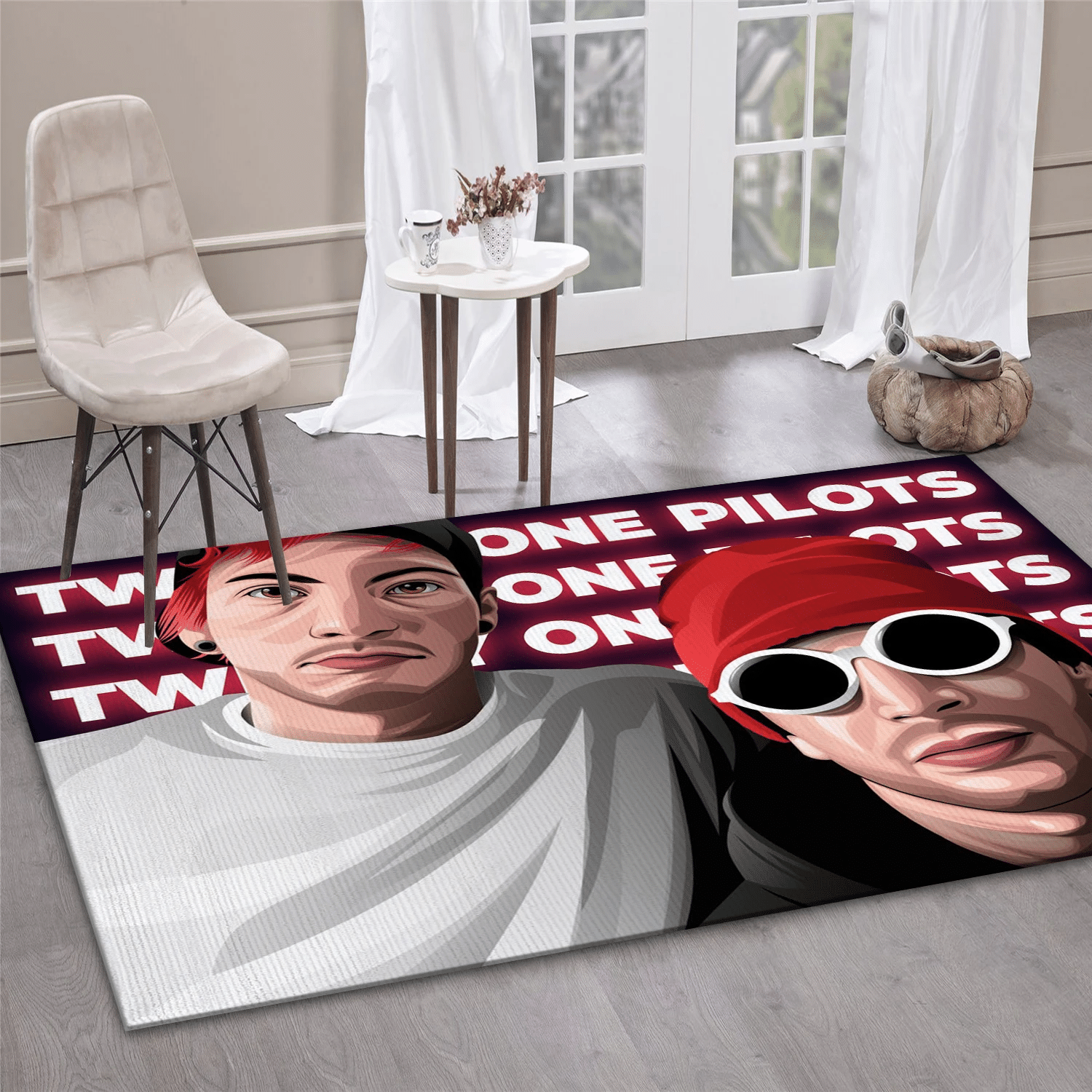 Twenty One Pilots 4 Music Area Rug Carpet, Living Room  Rug - US Gift Decor - Indoor Outdoor Rugs