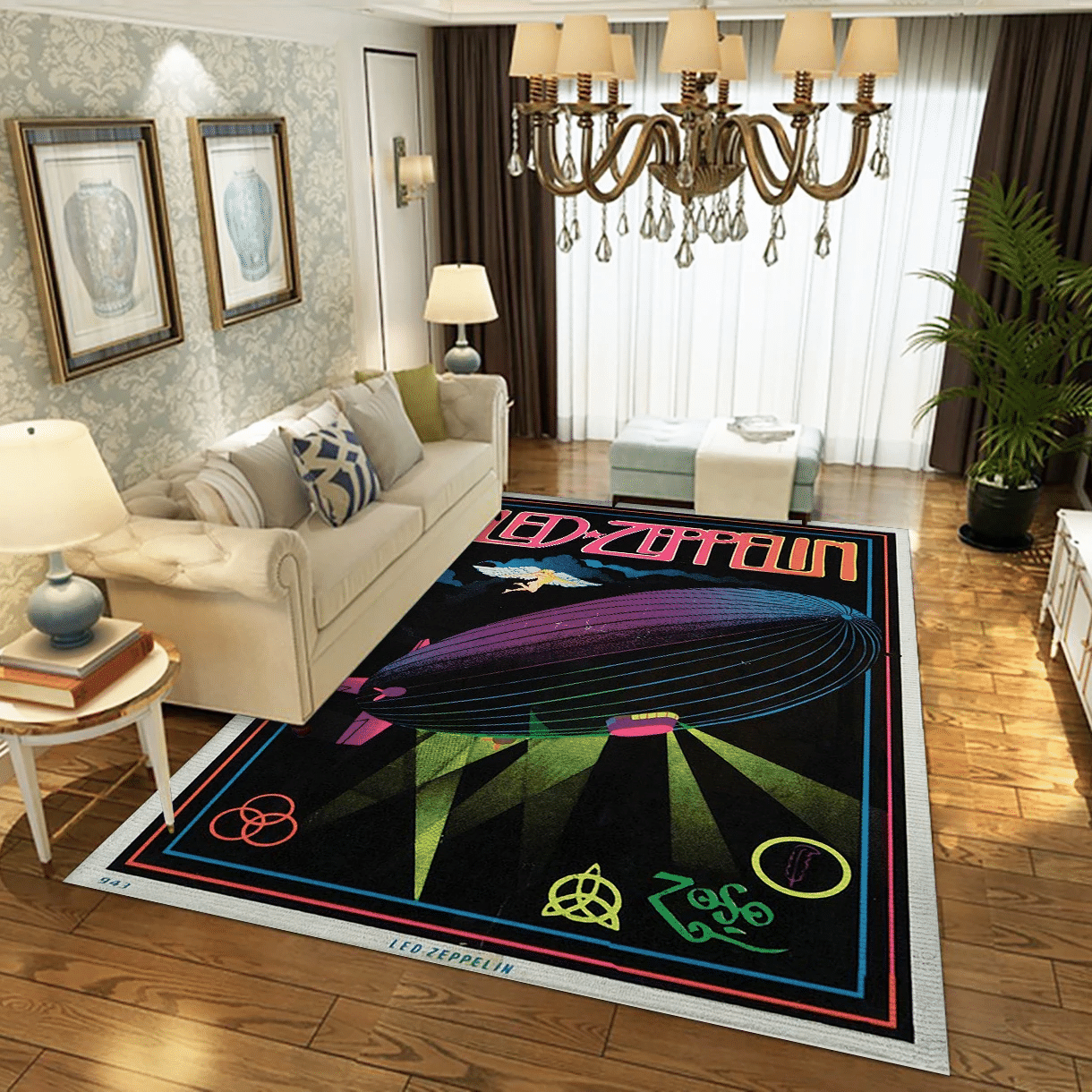 Led Zeppelin Album V3 Music Area Rug For Christmas, Living Room  Rug - Family Gift US Decor - Indoor Outdoor Rugs