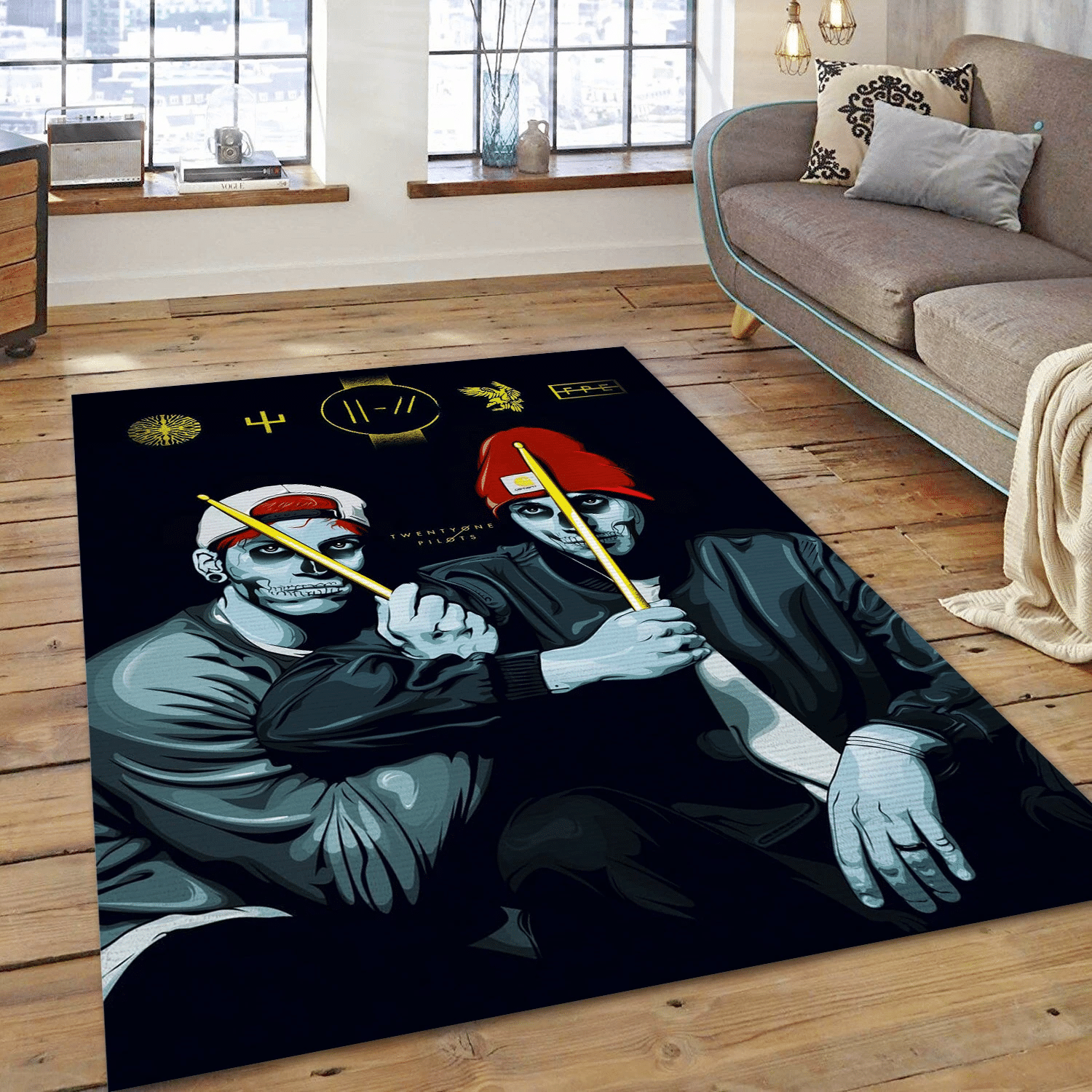 Twenty One Pilots 1 Music Area Rug For Christmas, Living Room  Rug - Christmas Gift US Decor - Indoor Outdoor Rugs