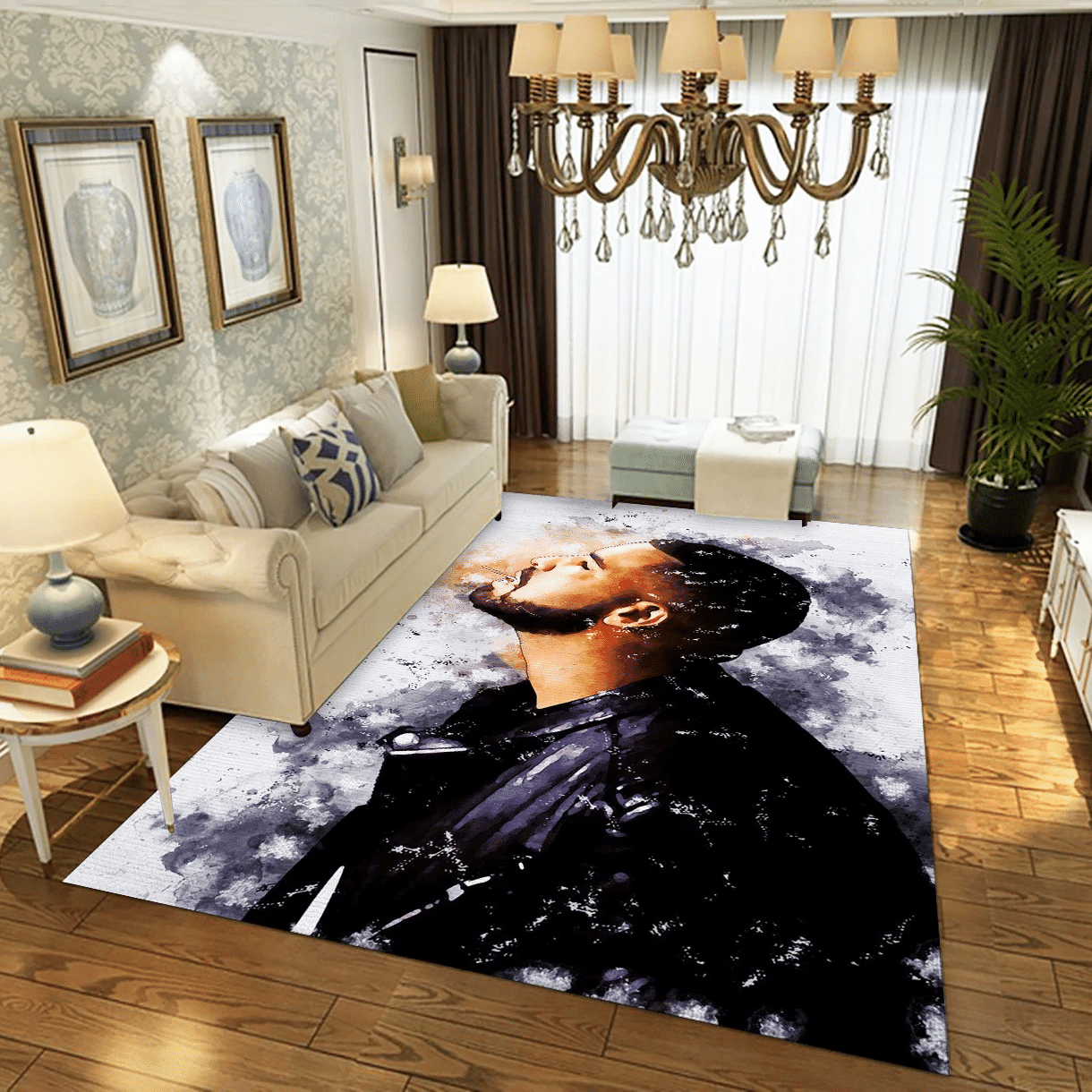 Drake Rapper Music Area Rug Carpet, Living Room  Rug - Home Decor - Indoor Outdoor Rugs