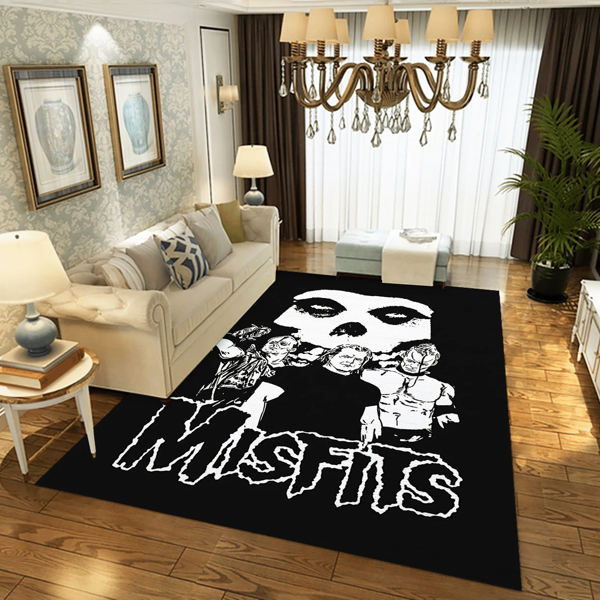 The Misfits Band Music Area Rug For Christmas, Living Room Rug - Family Gift US Decor - Indoor Outdoor Rugs