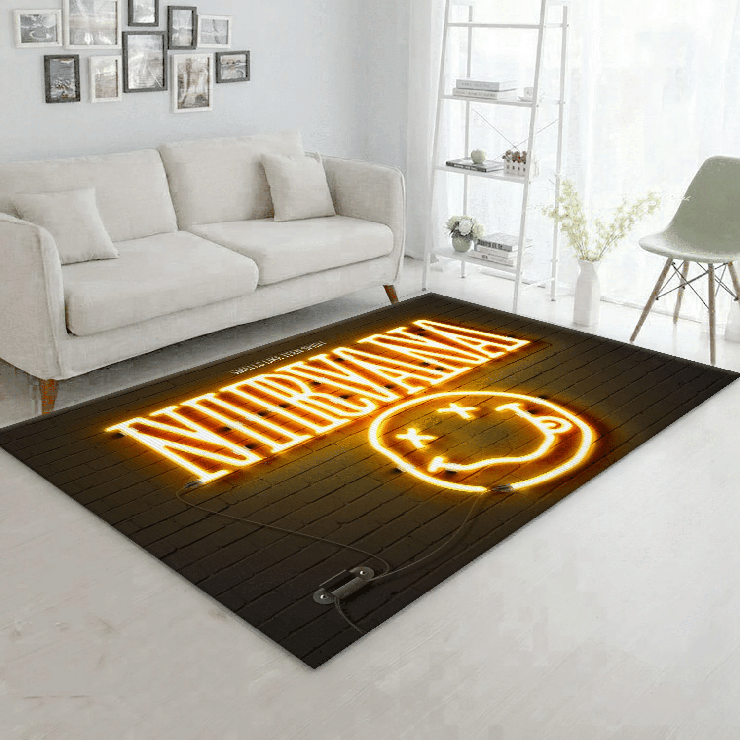 Nirvana Led Music Area Rug, Living Room  Rug - Family Gift US Decor - Indoor Outdoor Rugs