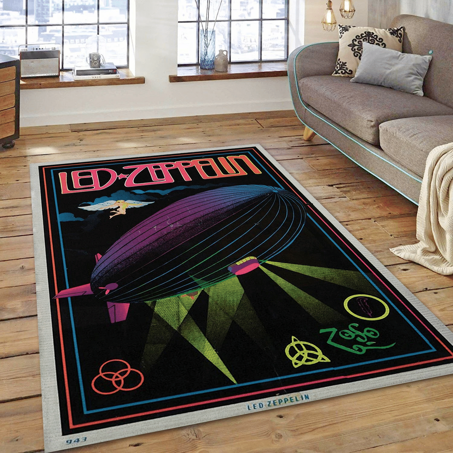 Led Zeppelin Album V3 Music Area Rug For Christmas, Living Room  Rug - Family Gift US Decor - Indoor Outdoor Rugs