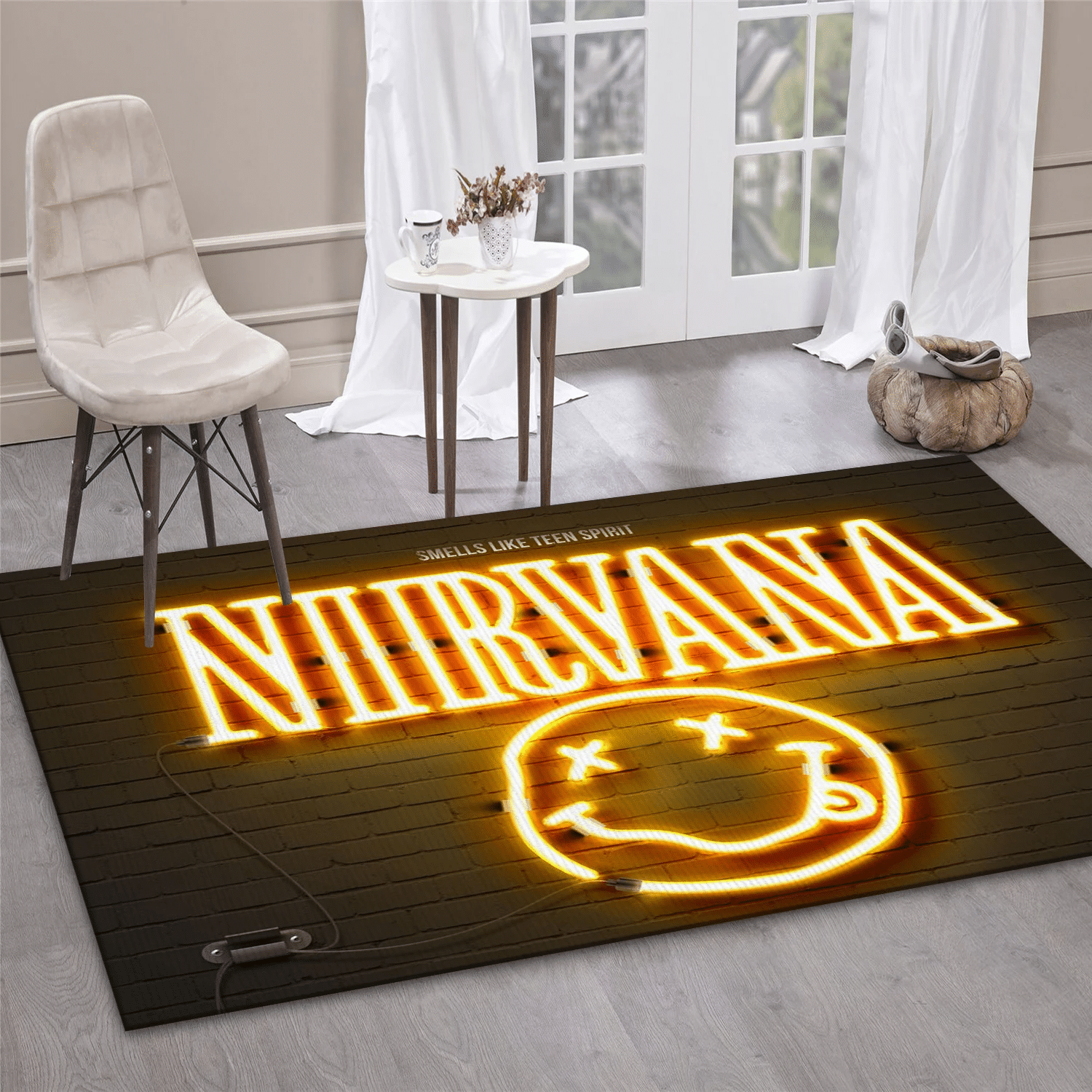 Nirvana Led Music Area Rug, Living Room  Rug - Family Gift US Decor - Indoor Outdoor Rugs