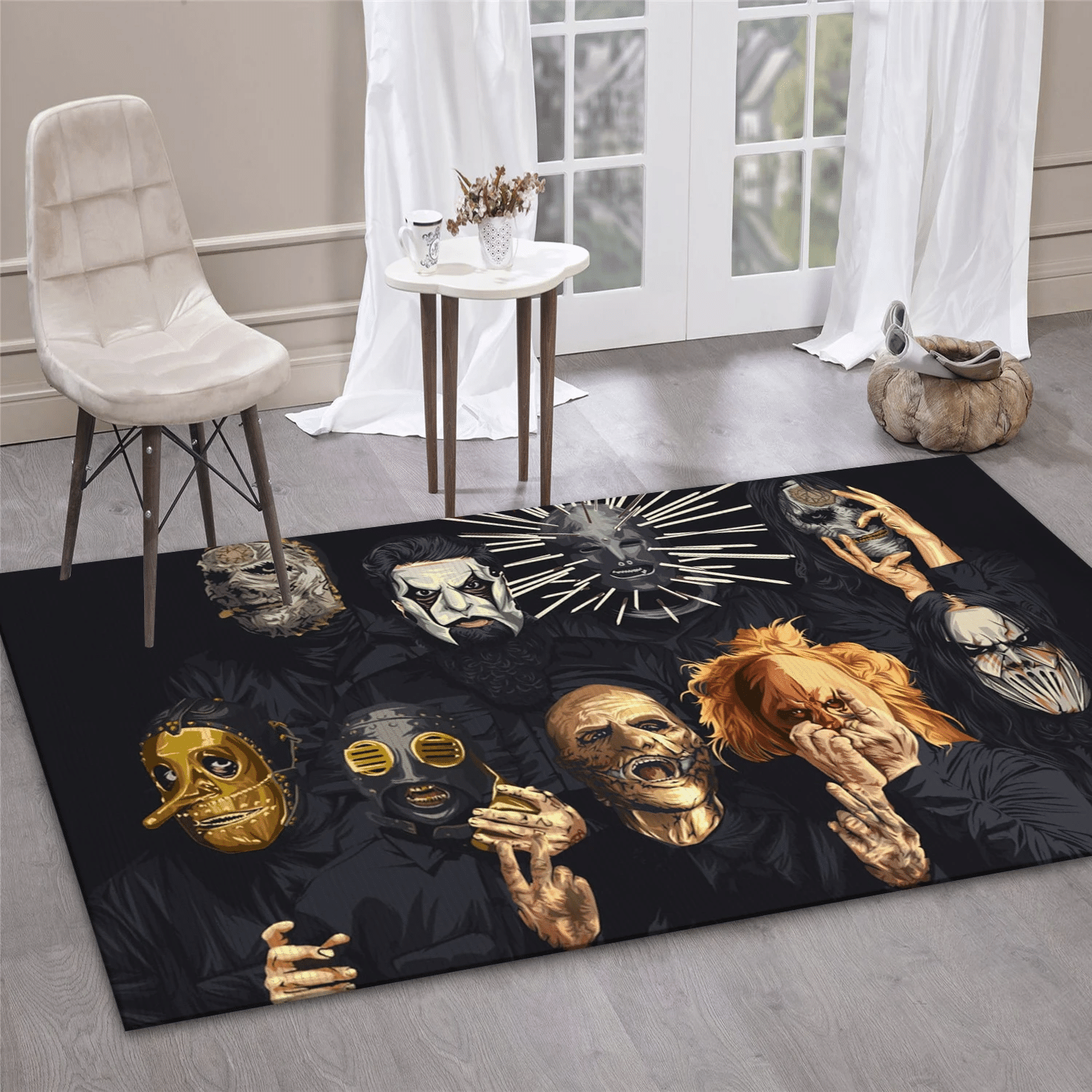 Slipknot Band Art Music Area Rug, Living Room  Rug - Floor Decor - Indoor Outdoor Rugs