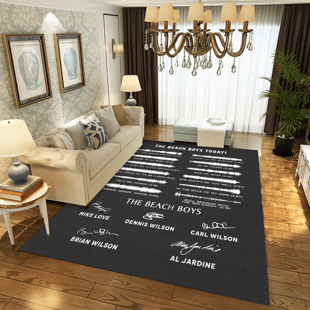 The Beach Boys Band Music Area Rug For Christmas, Living Room  Rug - US Gift Decor - Indoor Outdoor Rugs