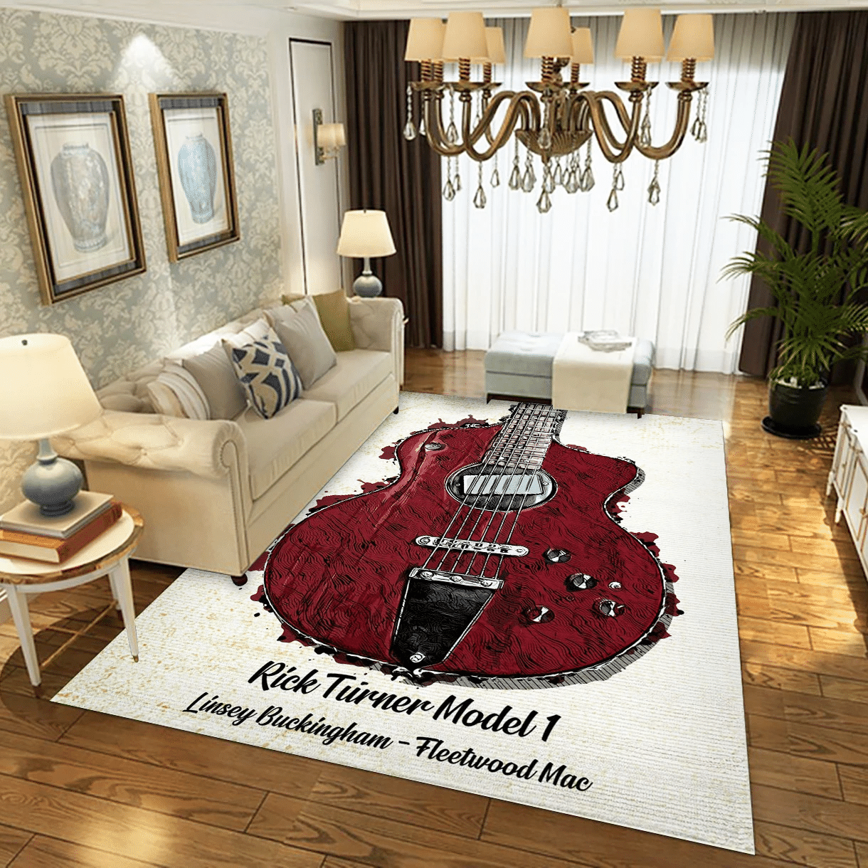 Rick Turner Fleetwood Mac Music Area Rug Carpet, Living Room  Rug - Floor Decor - Indoor Outdoor Rugs