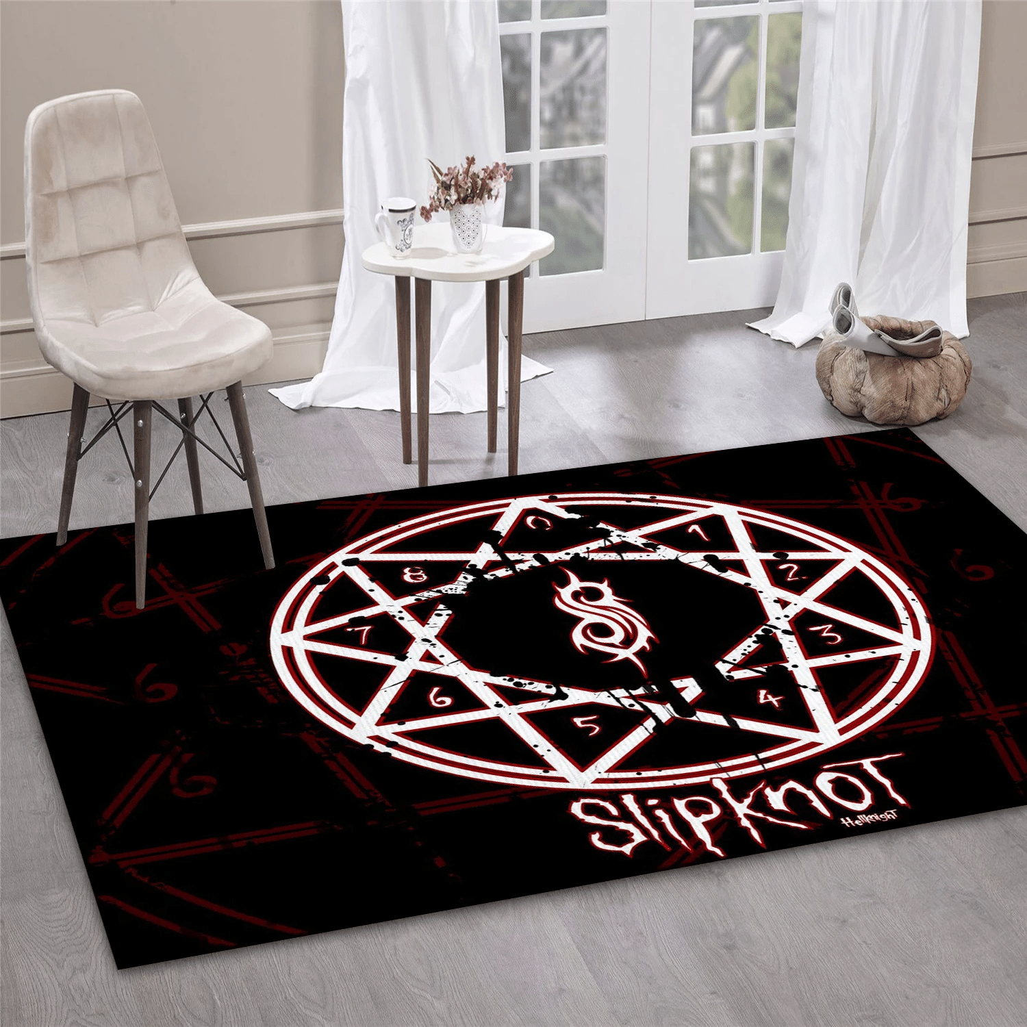 Slipknot Hellknight Music Area Rug For Christmas, Living Room  Rug - Christmas Gift US Decor - Indoor Outdoor Rugs