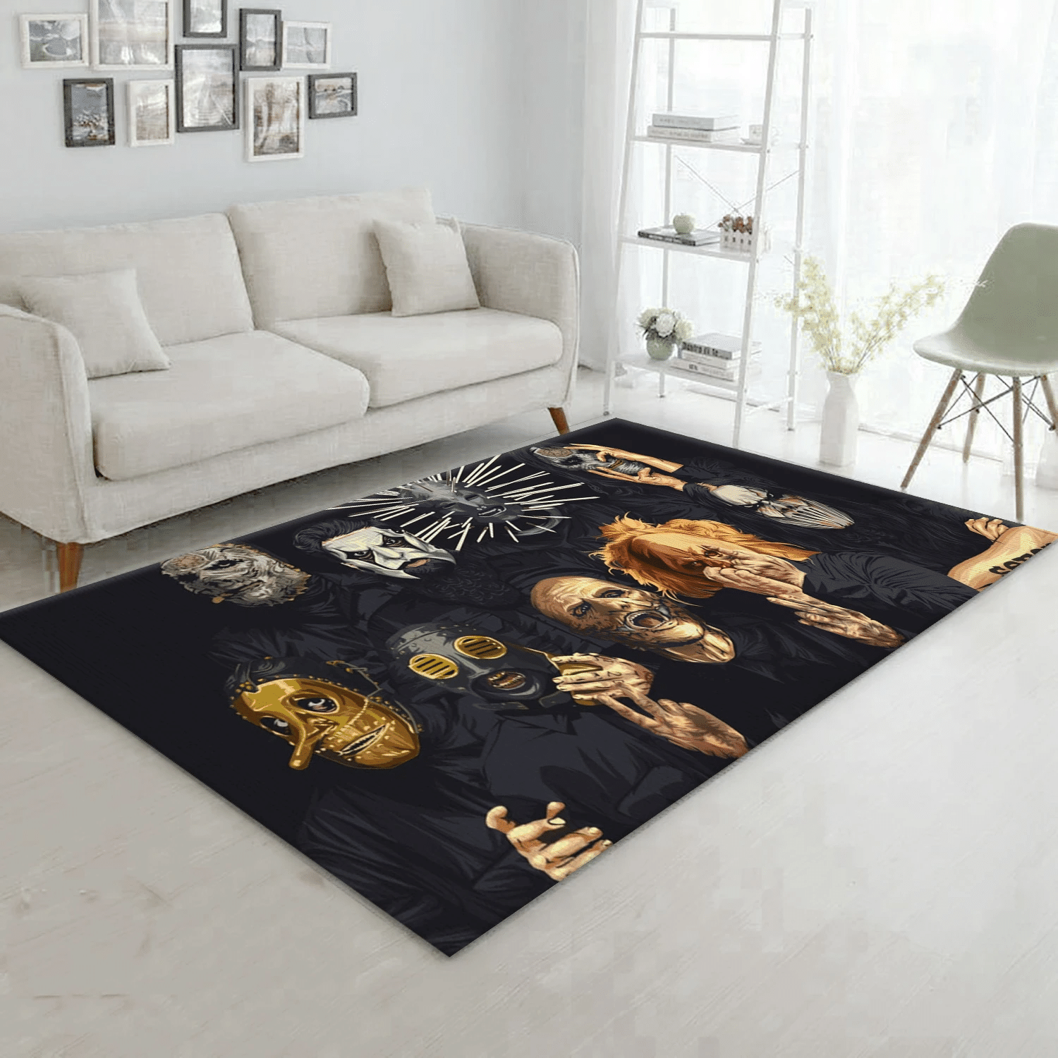 Slipknot Band Art Music Area Rug, Living Room  Rug - Floor Decor - Indoor Outdoor Rugs