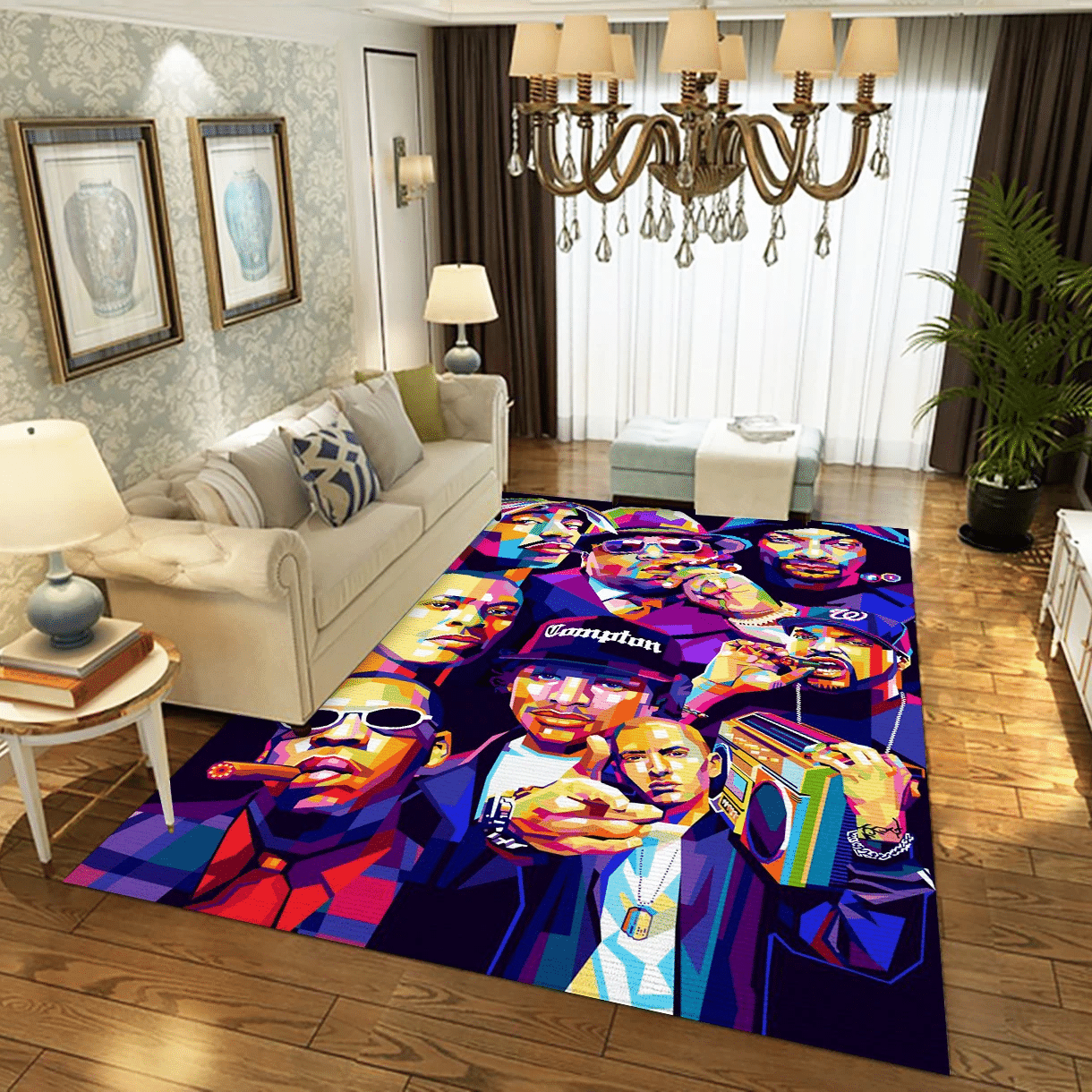 Music Legends Music Area Rug For Christmas, Living Room  Rug - Home Decor - Indoor Outdoor Rugs