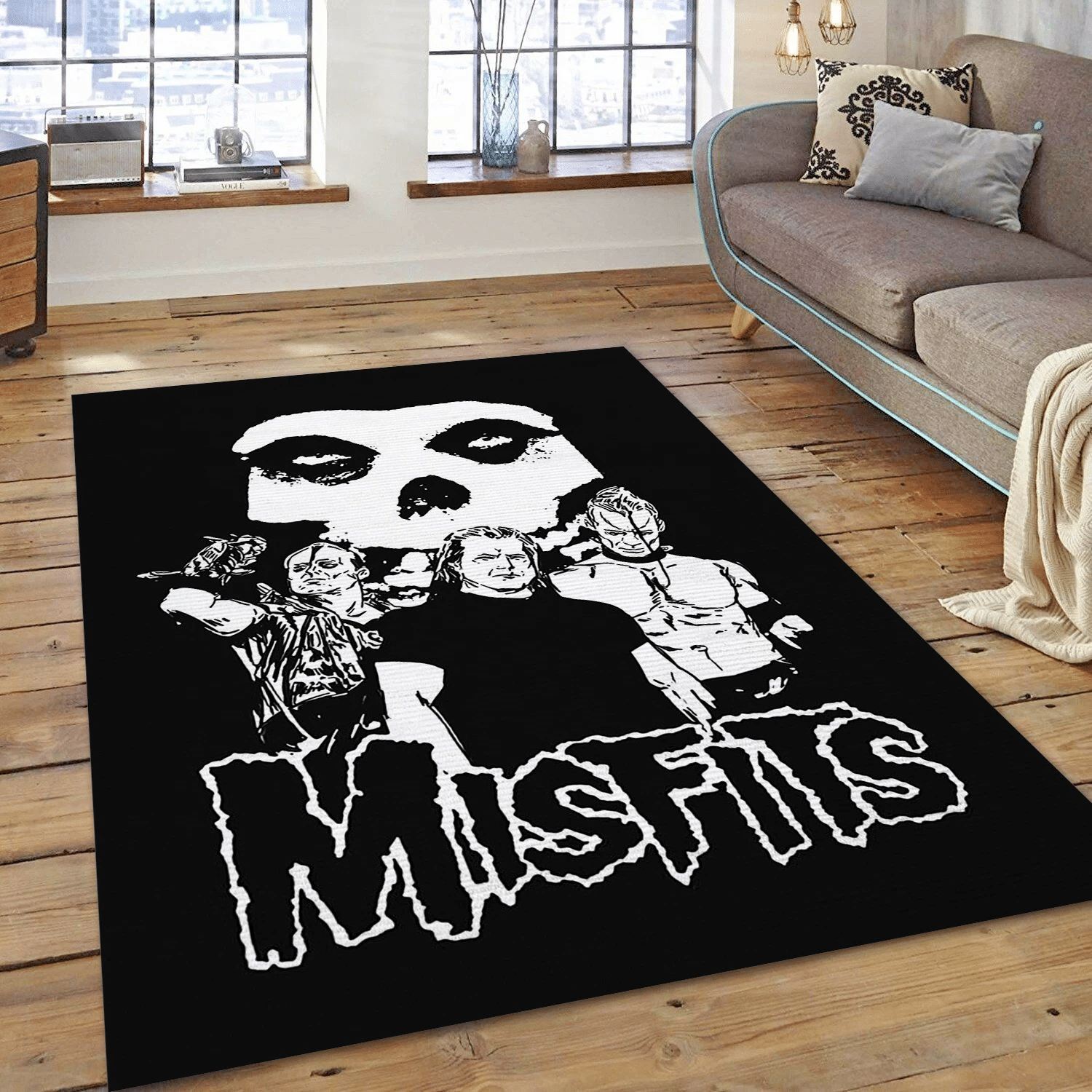 The Misfits Band Music Area Rug For Christmas, Living Room Rug - Family Gift US Decor - Indoor Outdoor Rugs