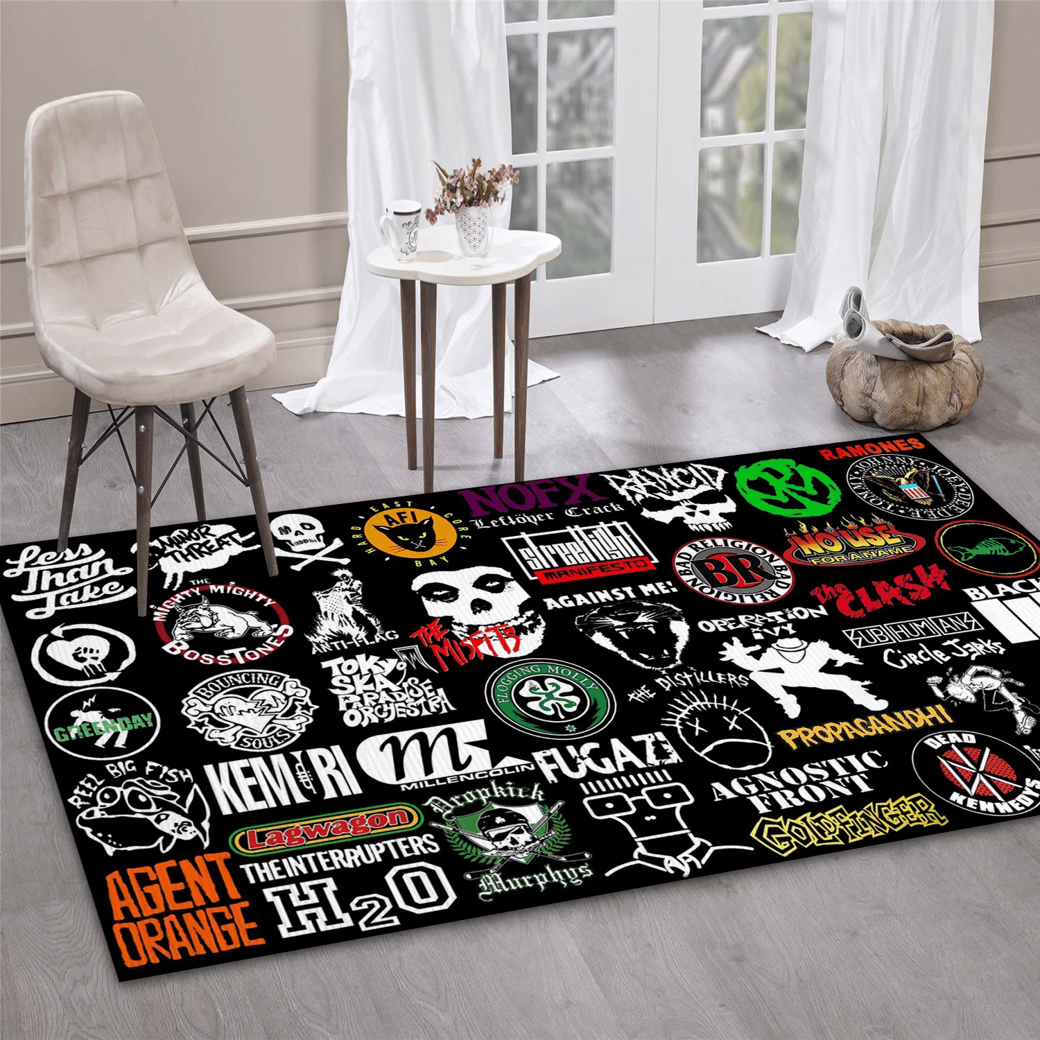 Rock Band Music Area Rug Carpet, Living Room  Rug - Christmas Gift US Decor - Indoor Outdoor Rugs