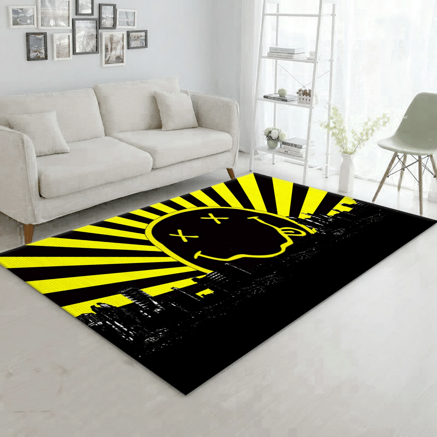 Nirvana City Area Rug, Living Room  Rug - Family Gift US Decor - Indoor Outdoor Rugs