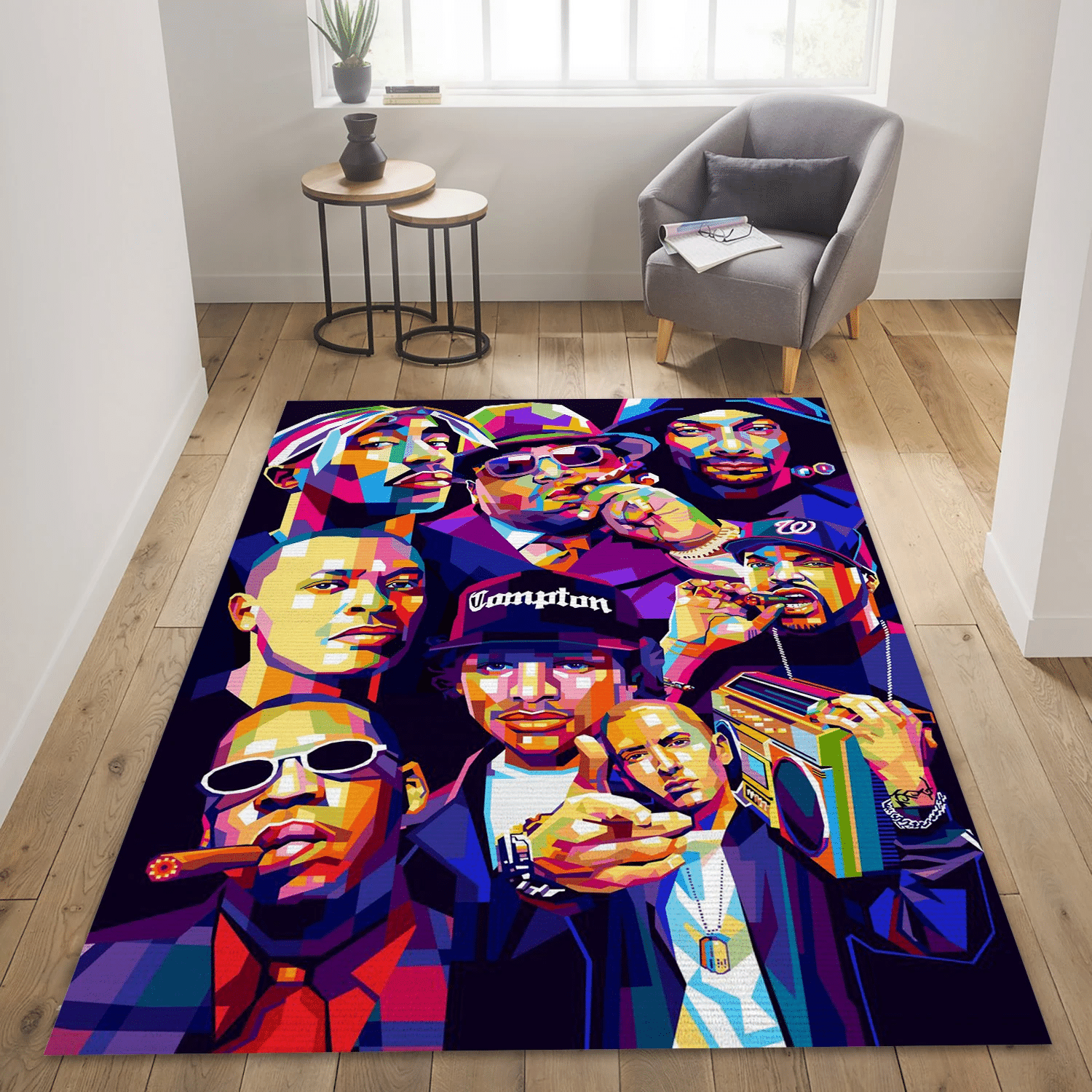 Music Legends Music Area Rug For Christmas, Living Room  Rug - Home Decor - Indoor Outdoor Rugs