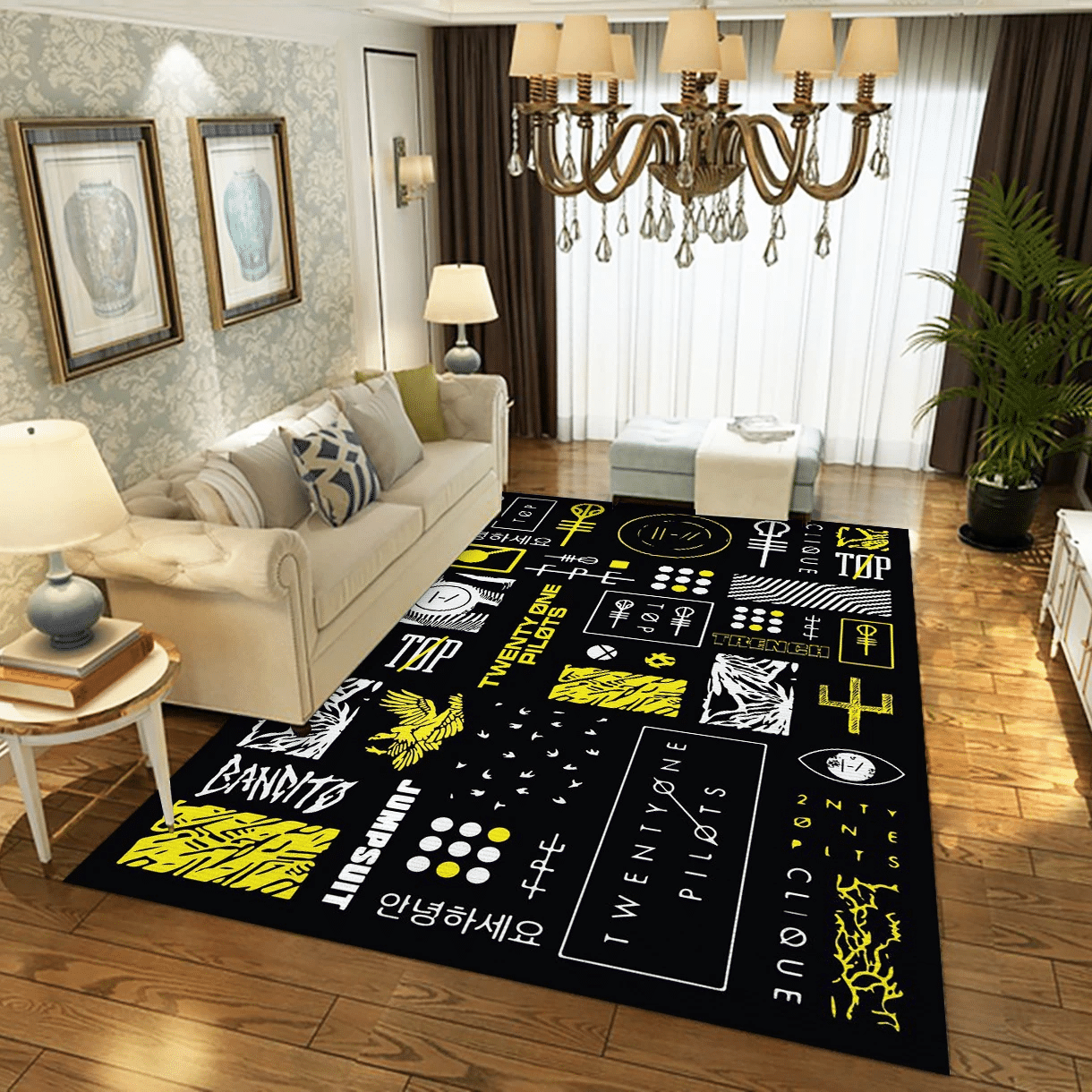 Blurryface X Trench Twenty One Pilots Area Rug, Living Room  Rug - Christmas Gift US Decor - Indoor Outdoor Rugs