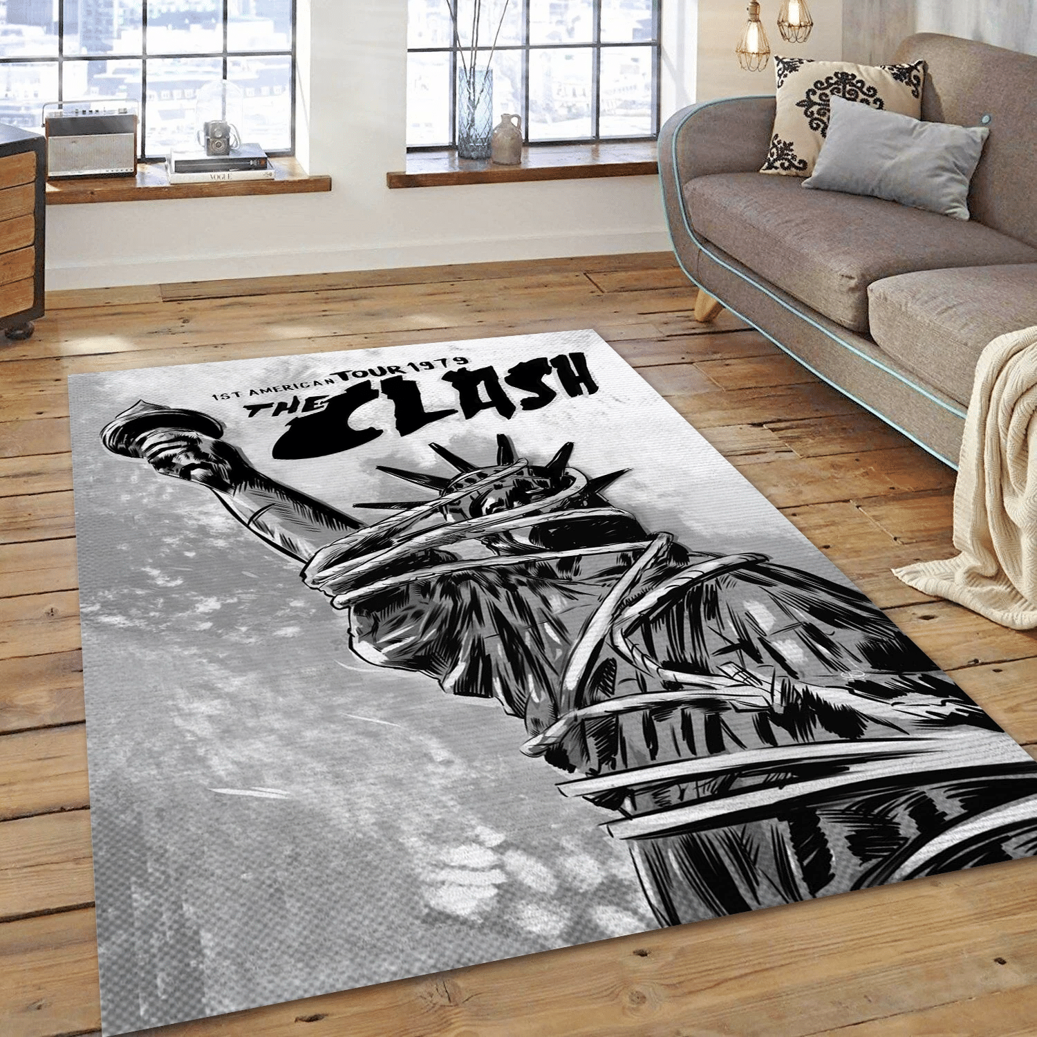 The Clash Tour 1979 Music Area Rug For Christmas, Living Room  Rug - US Gift Decor - Indoor Outdoor Rugs