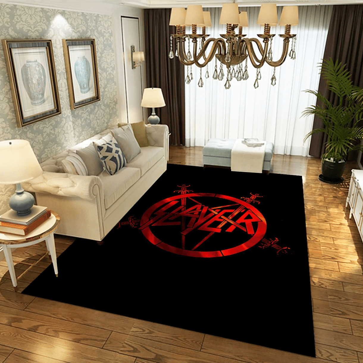 Slayer Band 1 Music Area Rug For Christmas, Living Room  Rug - US Gift Decor - Indoor Outdoor Rugs