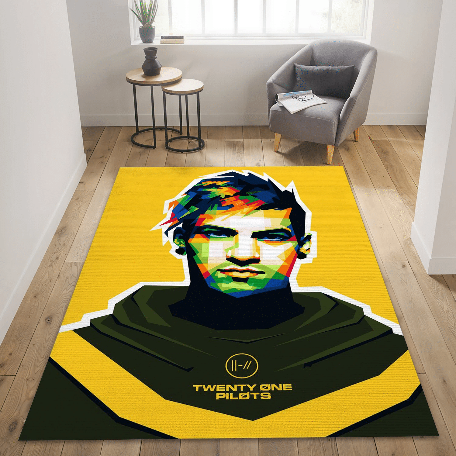 Josh Dun Twenty One Pilots 1 Music Area Rug Carpet, Living Room  Rug - Floor Decor - Indoor Outdoor Rugs