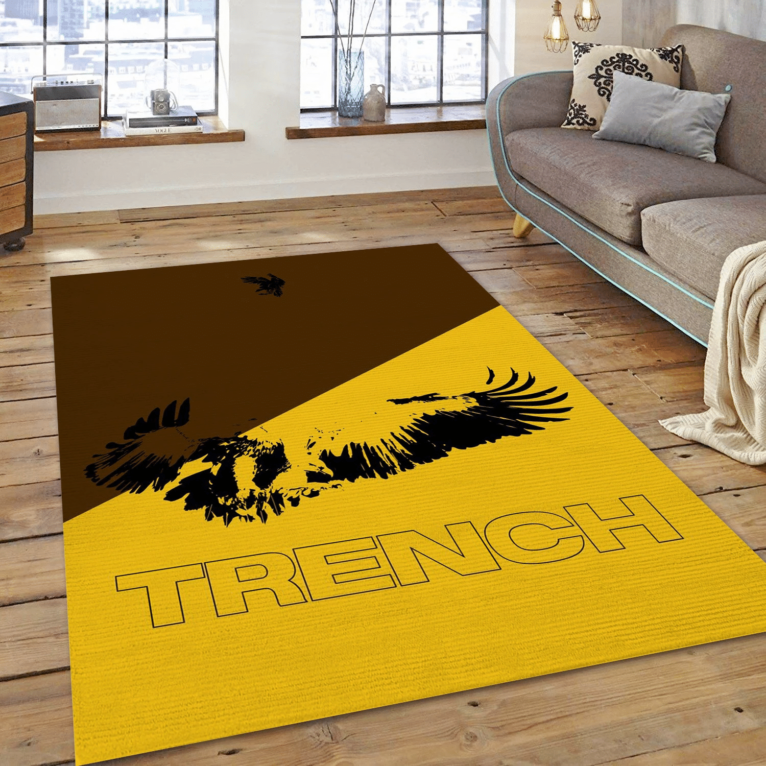 Trench Vulture Twenty One Pilots Music Area Rug Carpet, Living Room  Rug - Home Decor - Indoor Outdoor Rugs