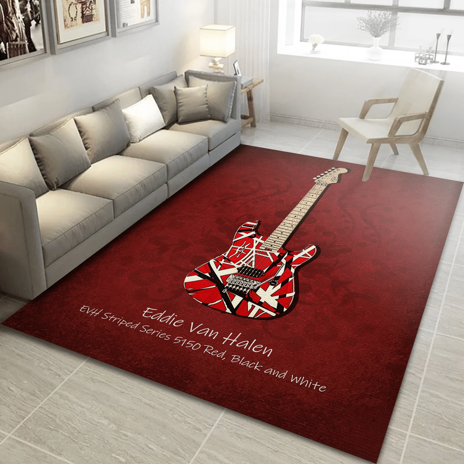 Eddie Van Halen Evh Music Area Rug For Christmas, Living Room  Rug - US Gift Decor - Indoor Outdoor Rugs